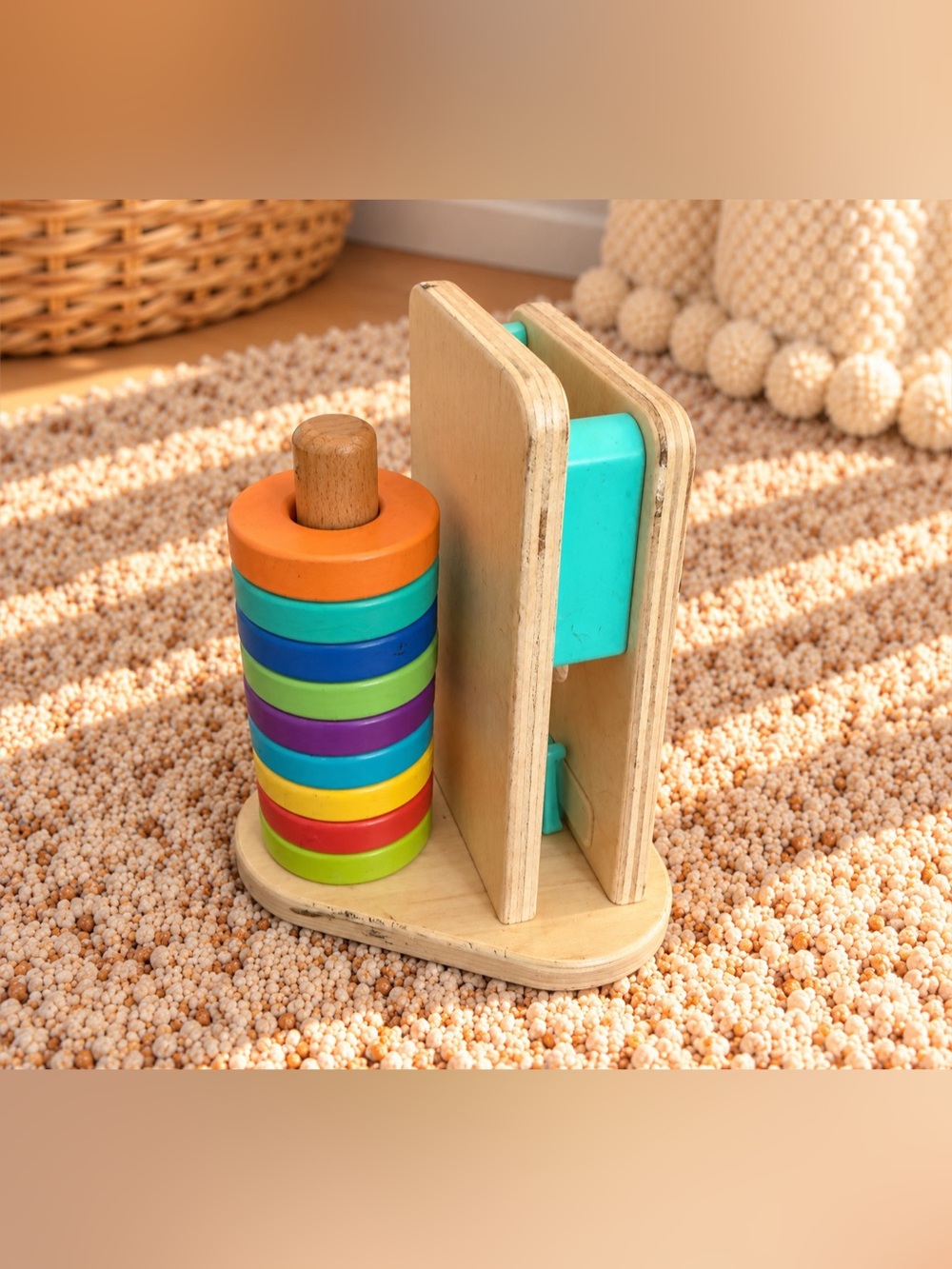 Lovevery Wooden Stack & Slot – Babbler Play Kit 12+ Months